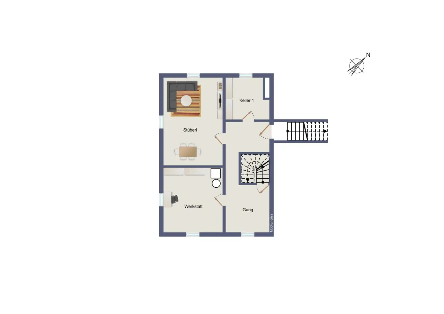 schematischer Grundriss KG
