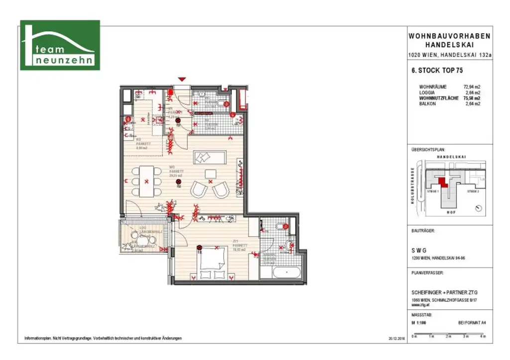 Zentral, modern, gemütlich – 2-Zimmer-Wohnung am Handelskai 132A - JETZT ANFRAGEN!
