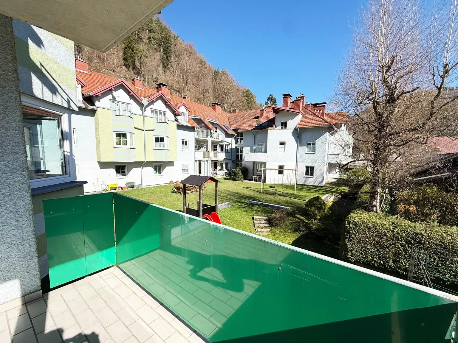 Loggia-Balkon mit Ausssicht