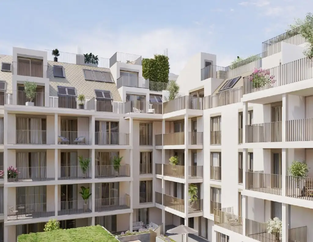 "Wohnoase Siebenbrunnengasse 44 - Erstbezug mit Balkon - Nachhaltig. Ruhig. Besonders."