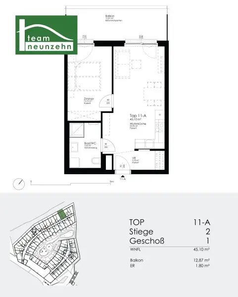 Lichtdurchflutete 2-Zimmer Gartenwohnung nahe der Alten Donau - einziehen & wohlfühlen!