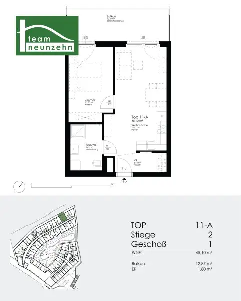 Lichtdurchflutete 2-Zimmer Gartenwohnung nahe der Alten Donau - einziehen & wohlfühlen!