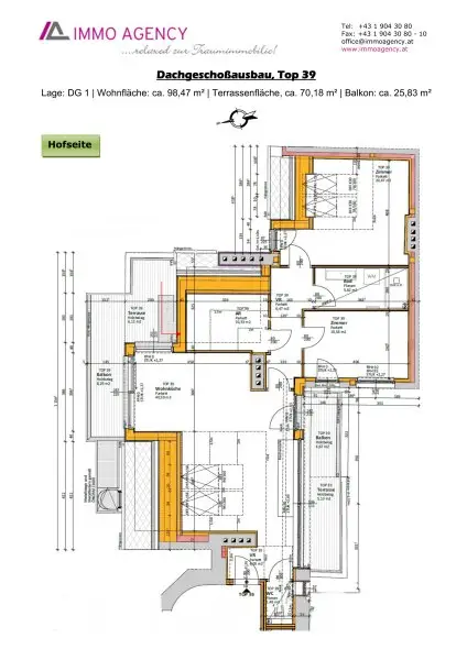 ⛱️ 3 Zimmer DG-Wohnung mit außergewöhnlicher Dachterrasse