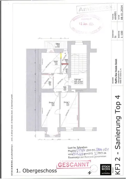 Sanierungsbedürftige 2-Zimmer-Wohnung in Saggen mit Entwicklungspotenzial