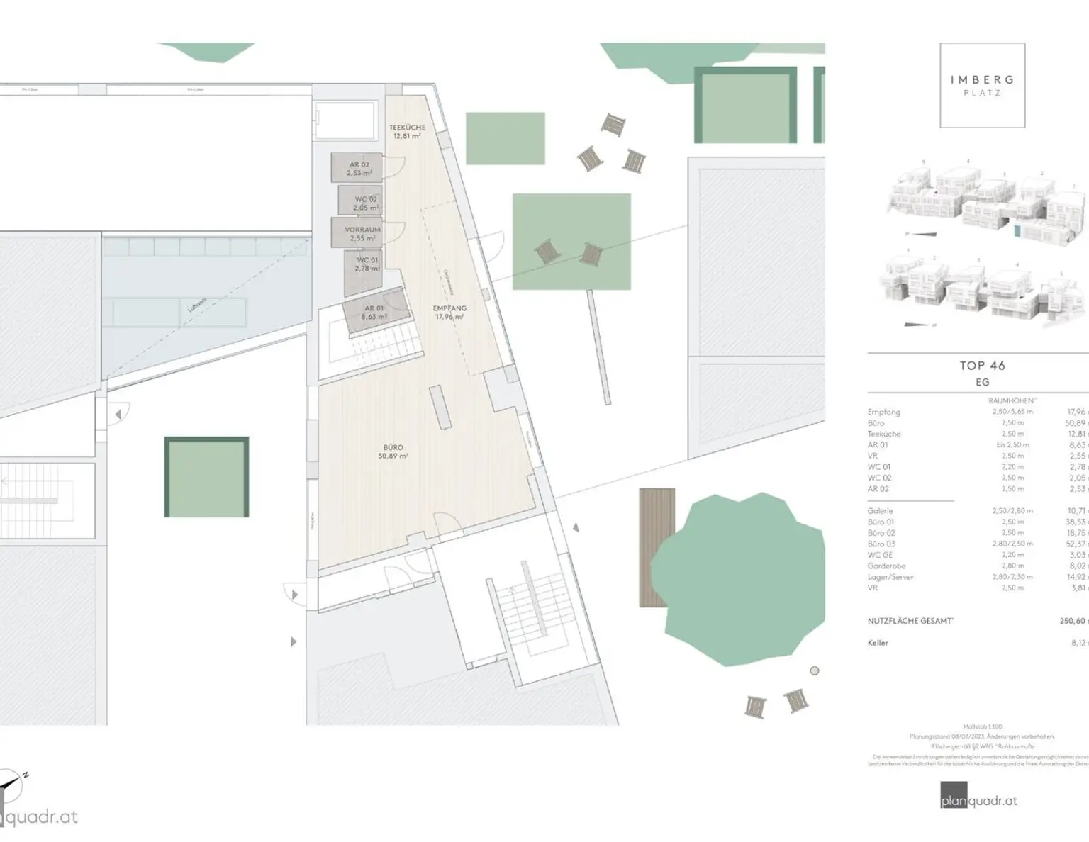 Erbaut für das Schöne - neue Premiumfläche in der Salzburger Altstadt für Ordinationen, Beauty und vieles mehr