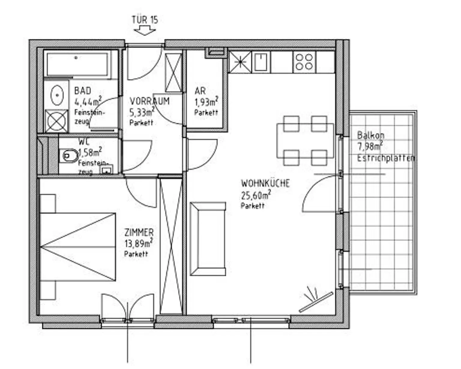 Neuwertige Traumwohnung in Ruhelage!!! 8m² Balkon!!! Top-effiziente Raumaufteilung!!!