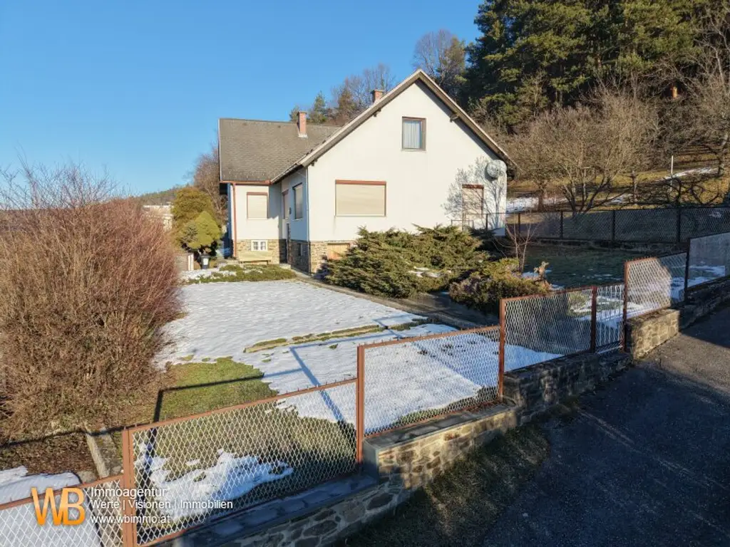 2 große Häuser nebeneinander, Fernblick, angrenzender Wald 7ha optional