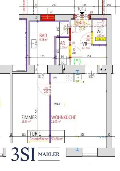 Erstbezug in ruhiger Lage – hochwertig sanierte 2-Zimmer Altbauwohnung am Laubepark