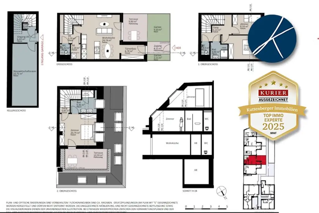 Gut vermietbar für Anleger nähe U6 Erlaaer Straße: Traum-Reihenhaus als Erstbezug mit Garten und Dachterrasse