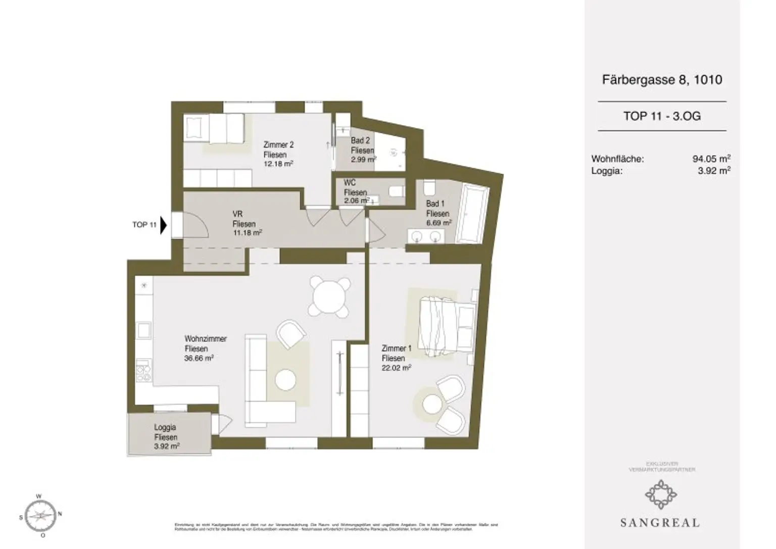 Elegantes City-Apartment mit Freifläche in Bestlage - Am Hof - ERSTBEZUG