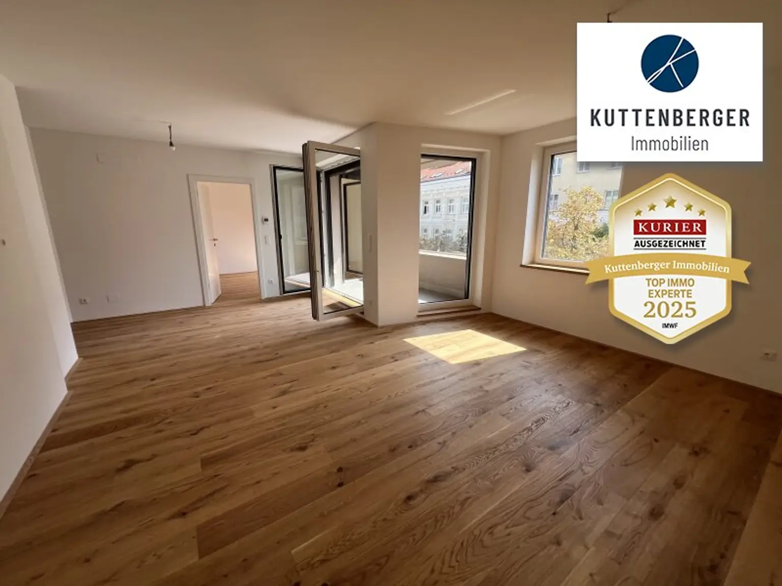 *Superprojekt: ''Über den Baumwipfeln" Top 44 Erstklassige 2-Zimmer Loggia - Wohnung + TRAUMHAFTE SÜDAUSRICHTUNG mit Blick auf die Kastanienbäume