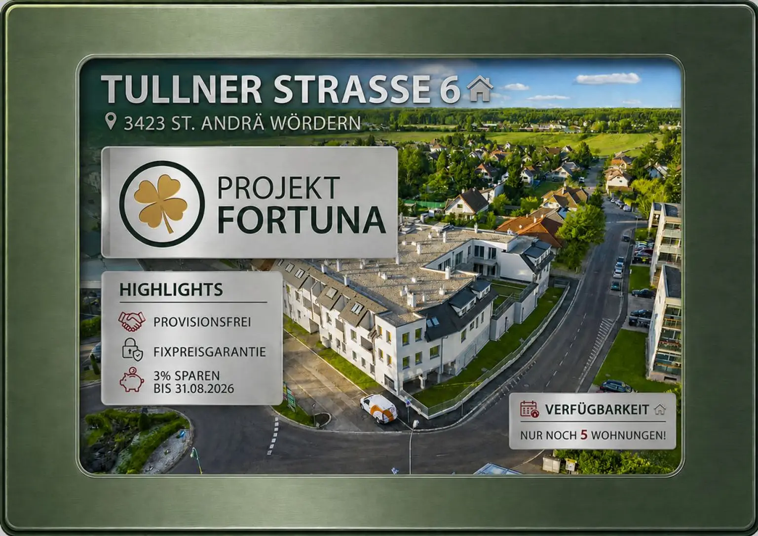 Startbild Wördern | ++ DIE letzten 5 WOHNUNGEN ++ 3 % Preisvorteil | Prima Service Immobilien