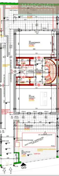 Außergewöhnliche Doppelhaus-Hälfte mit Pool