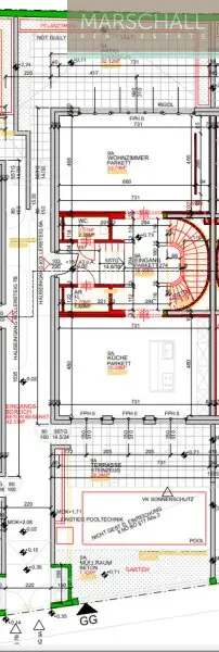 Außergewöhnliche Doppelhaus-Hälfte mit Pool