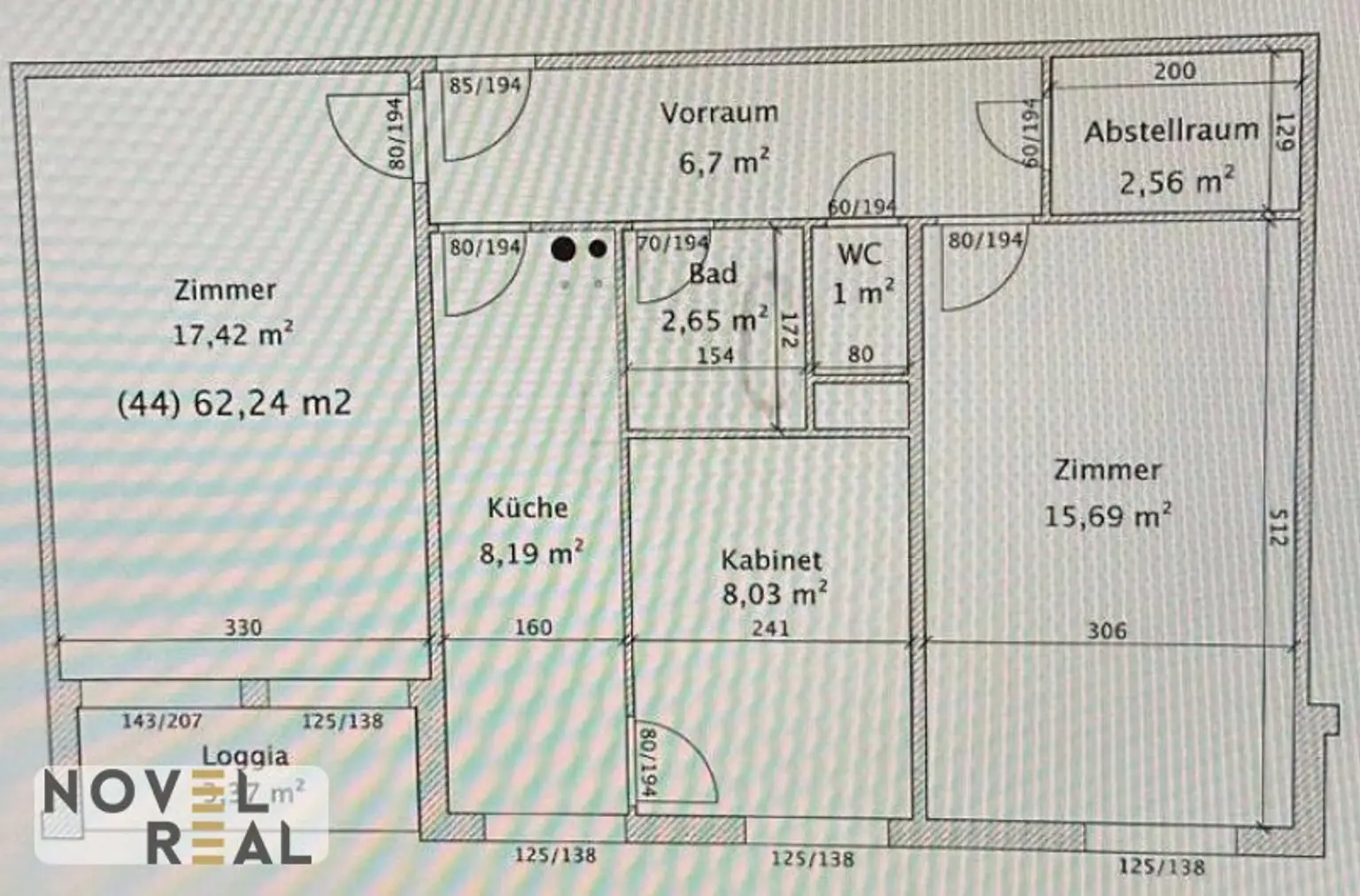 Ruhige 3-Zimmer-Wohnung mit Loggia in zentraler Lage nahe dem Böhmischer Prater!