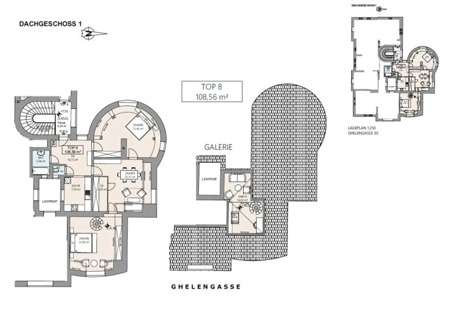 Für Ruhesuchende - 3-Zimmer-Dachgeschosswohnung im grünen 13. Bezirk – Nahe Lainzer Tiergarten