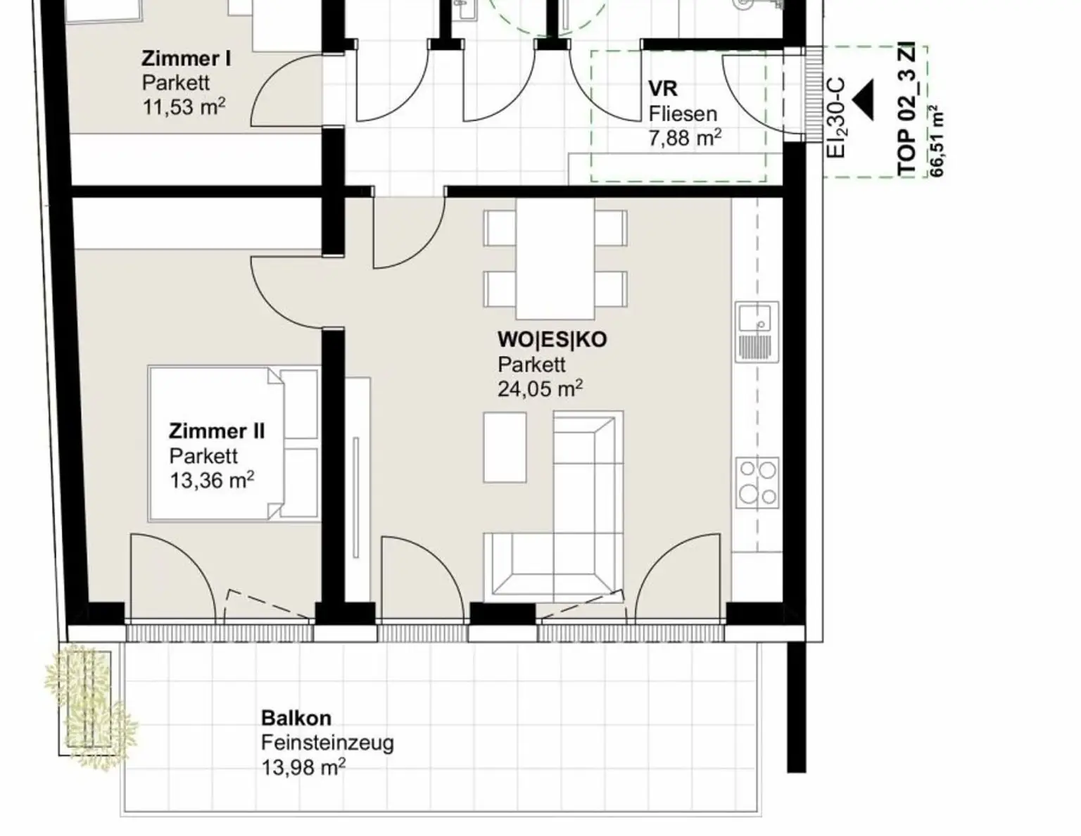 Perfekte 3-Zimmer-Wohnung mit Südost-Balkon - Lebensqualität in Andritz