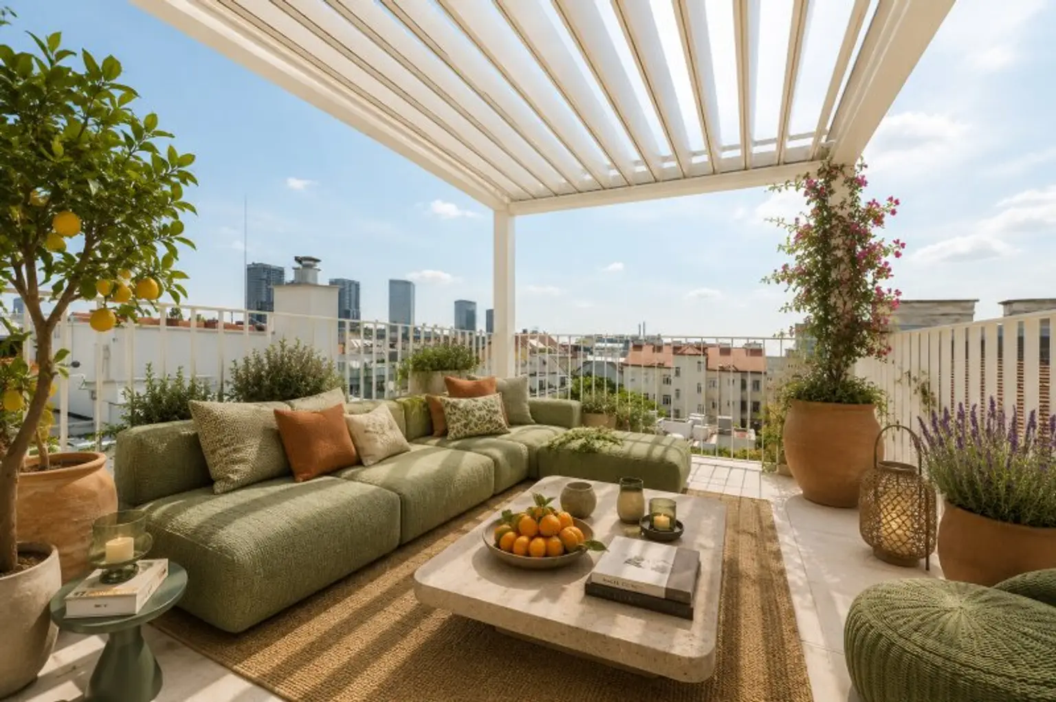 Möblierungsvorschlag Dachterrasse
