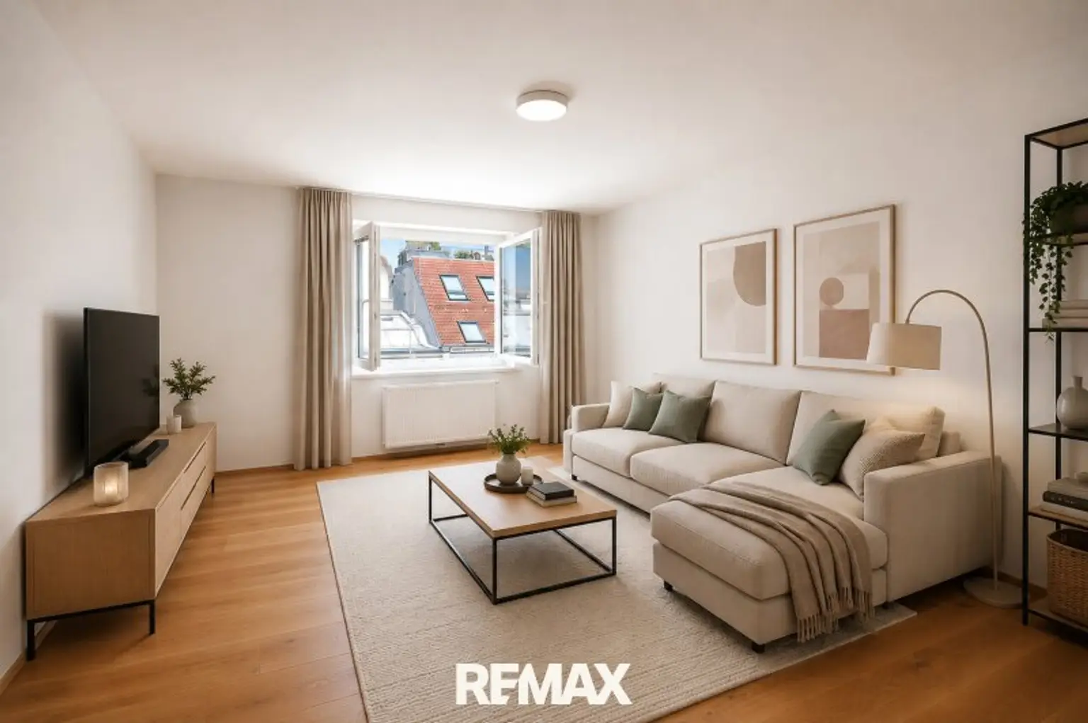 Wohnzimmer (virtuell eingerichtet)