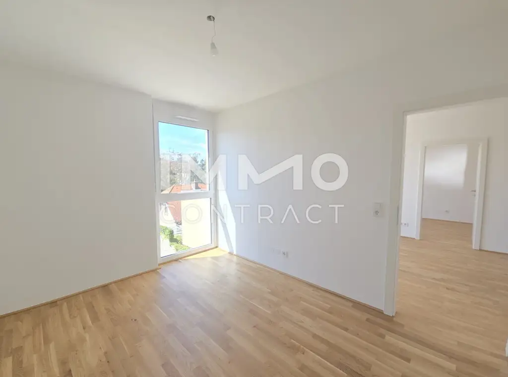 Erstbezug ab 01.10.2025: geförderte 4 Zimmer Wohnung mit Balkon in ruhiger und zentraler Lage - Puchstraße 34 - Top 08