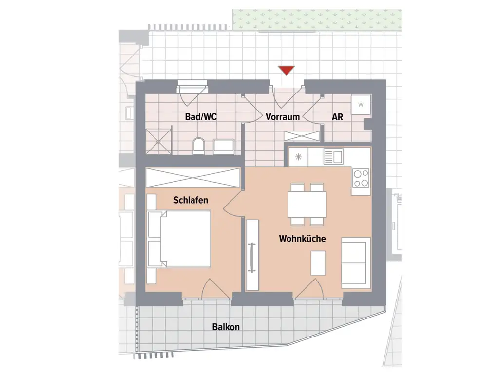 BAUBEGINN ERFOLGT! Neubauprojekt in Ruhelage in Gösting! 2-Zimmerwohnung mit Süd-Balkon!