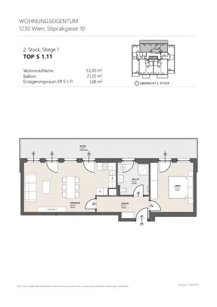 MODERNE 2-ZIMMER-WOHNUNG MIT BALKON IM ERSTBEZUG