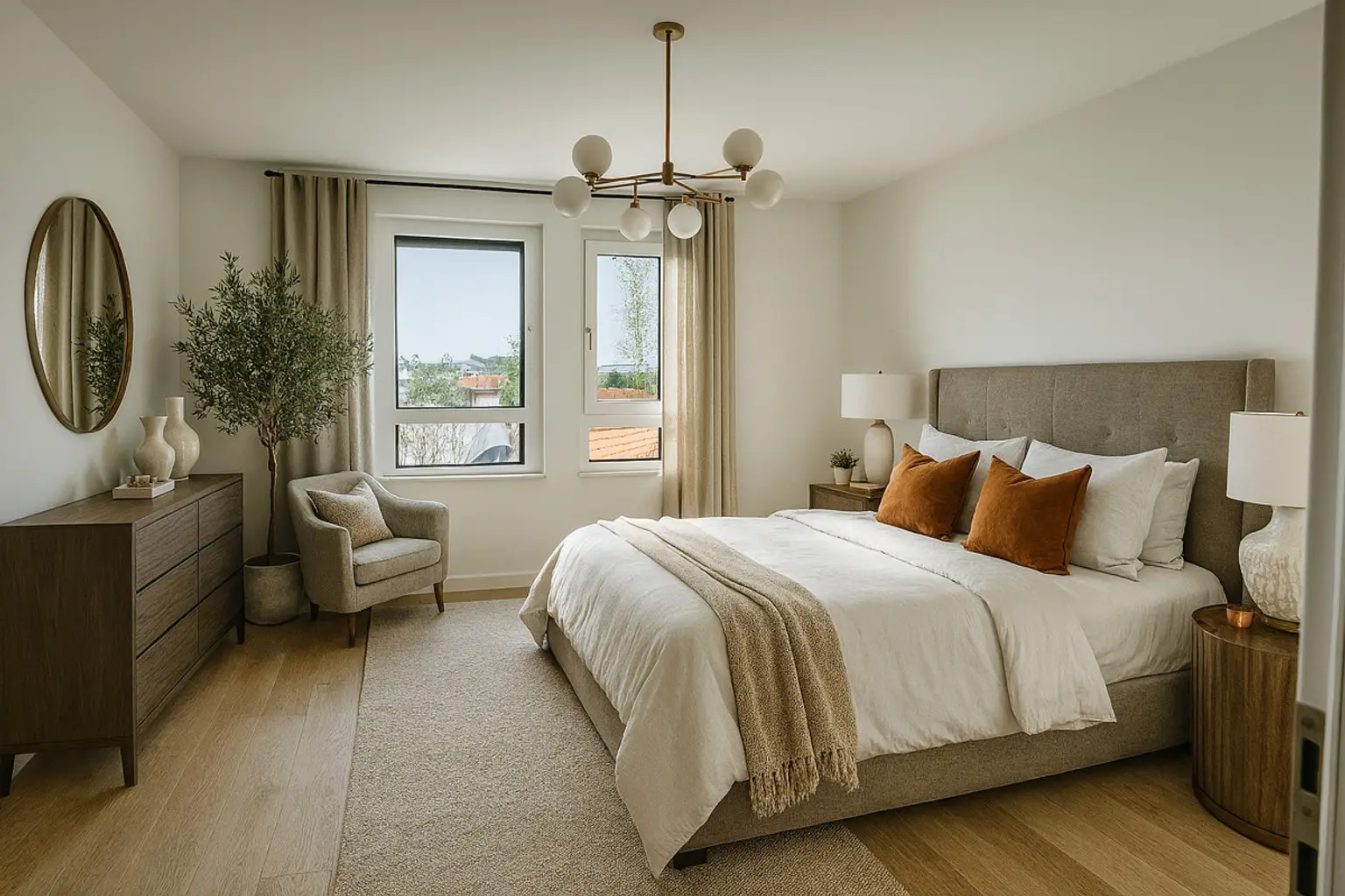Provisionsfrei: Erstbezug und fertig - kompakte 3 Zimmer Wohnung  - Luxuriös im Grünen Wohnen