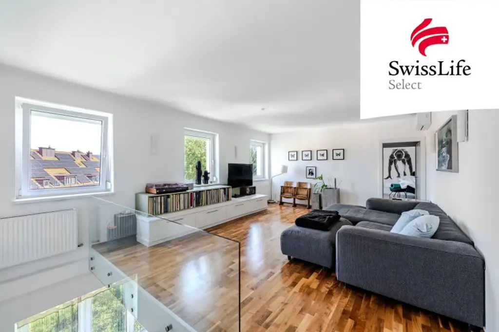 Großzügige & stilvolle Maisonette mit sonniger Dachterrasse