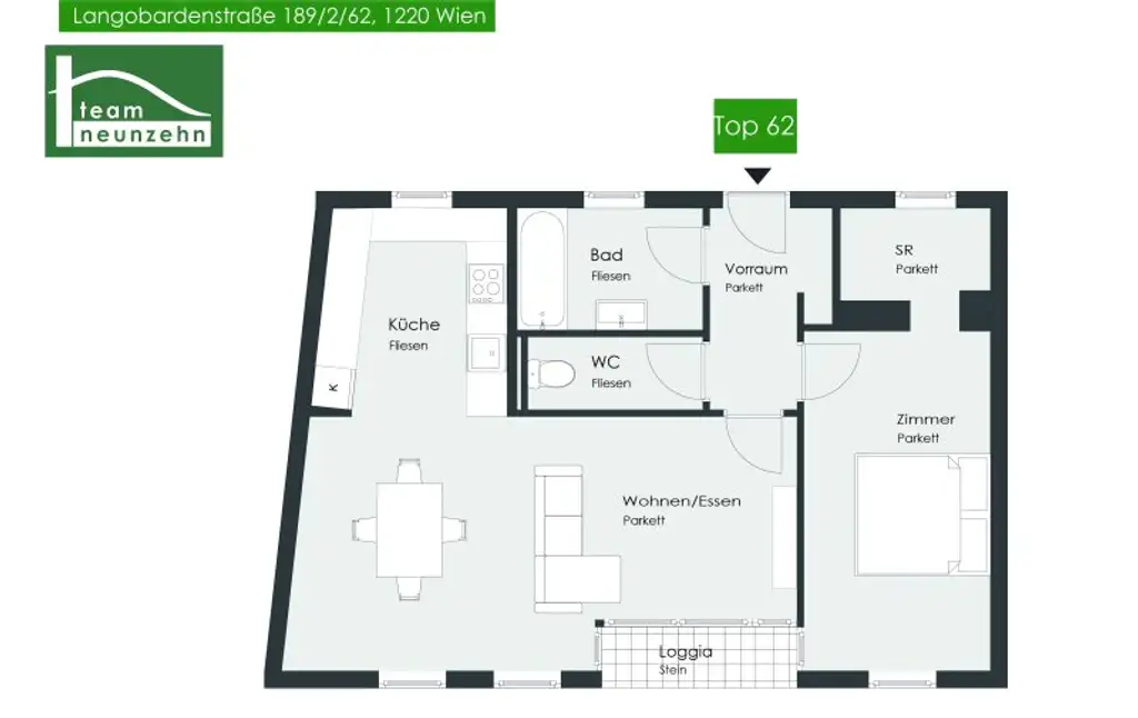 Helle 2-Zimmer-Wohnung in der Langobardenstraße 189 – ideal für Singles oder Paare! - JETZT ZUSCHLAGEN