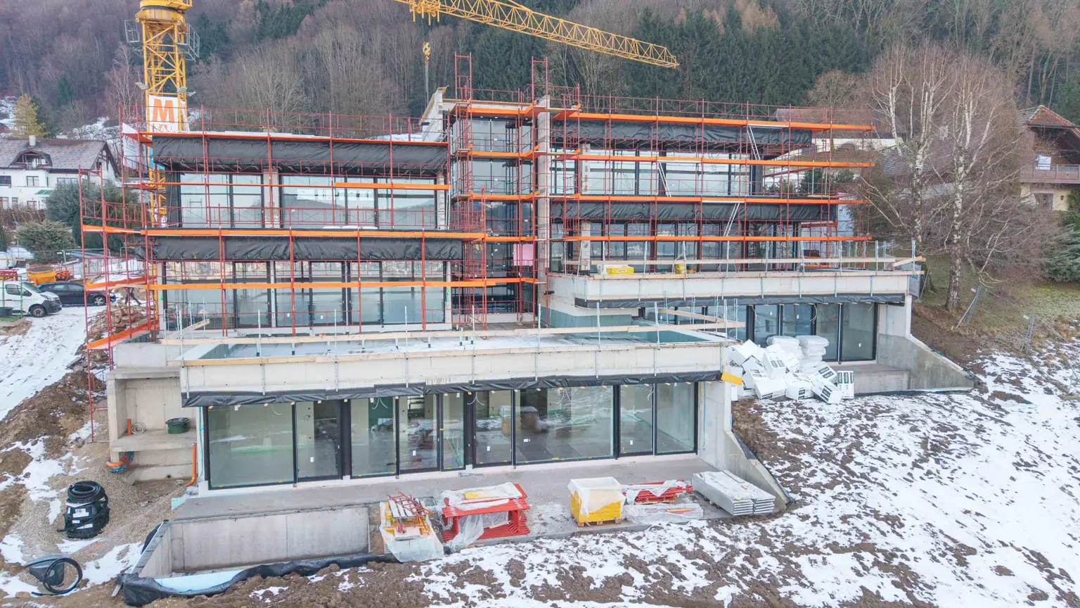 Baufortschritt Hausansicht