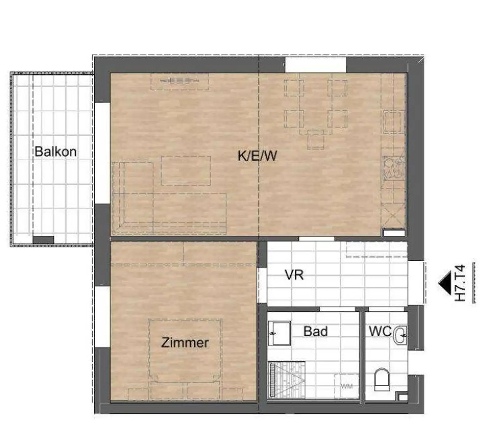 Neuwertige Wohnung mit Balkon in Werndorf/Haus 7 Top 4