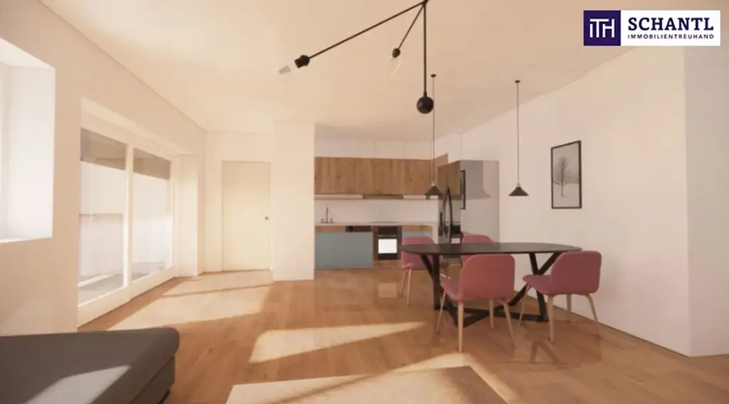 Preisreduktion! Stilvoll wohnen über den Dächern Wiens – ein 3-Zimmer-Dachgeschoßtraum mit 34 m² großer Sonnenterrasse