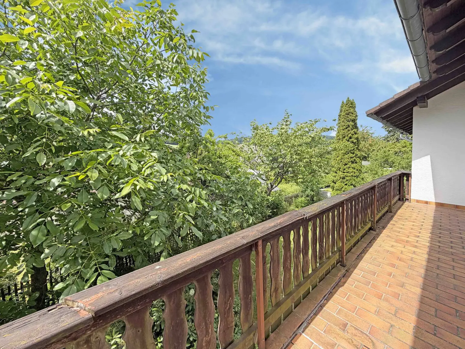 Ausblick Balkon