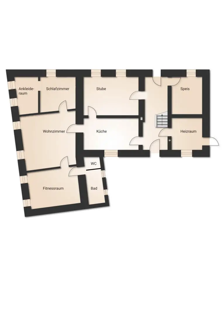 schematische Grundrissdarstellung EG