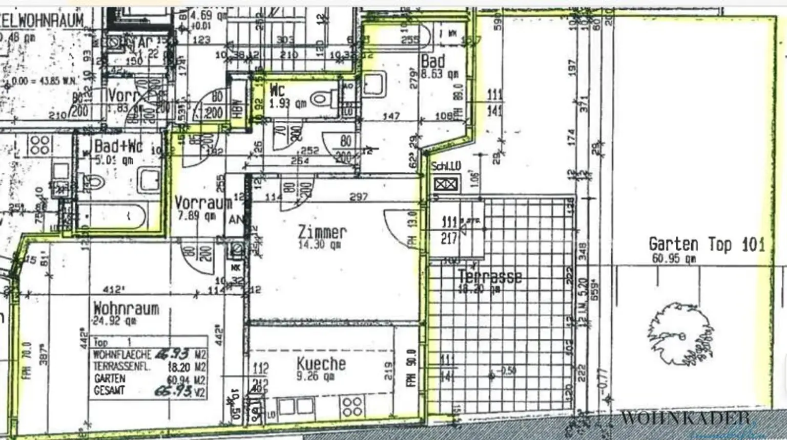 Großzügige 2-Zimmer-Gartenwohnung – ein Ruhepol mit 80 m² Außenfläche