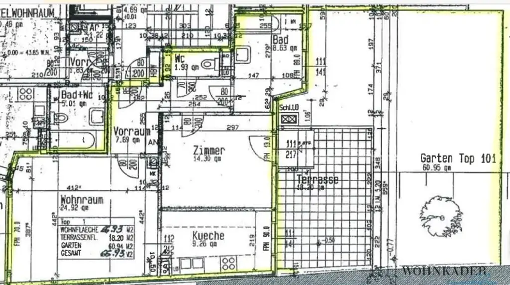 Großzügige 2-Zimmer-Gartenwohnung – ein Ruhepol mit 80 m² Außenfläche
