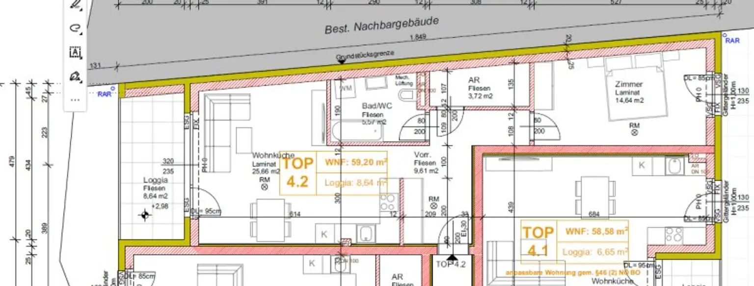 + ERSTBEZUG + Weinviertel + Moderne 2-Zimmer-Wohnung mit Loggia in Münichsthal –  20 Minuten von Wien entfernt +