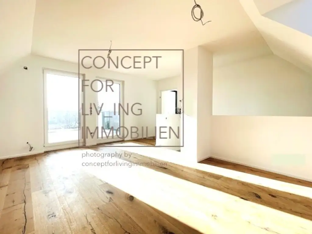 Exklusiv. Trendy. Coole Architektur. 63m2 Dach-Terrassen-Maisonette. Garage. Beziehbar: ab FJ/SO 2026. Erstbezug. Ideale Anlegerwohnung