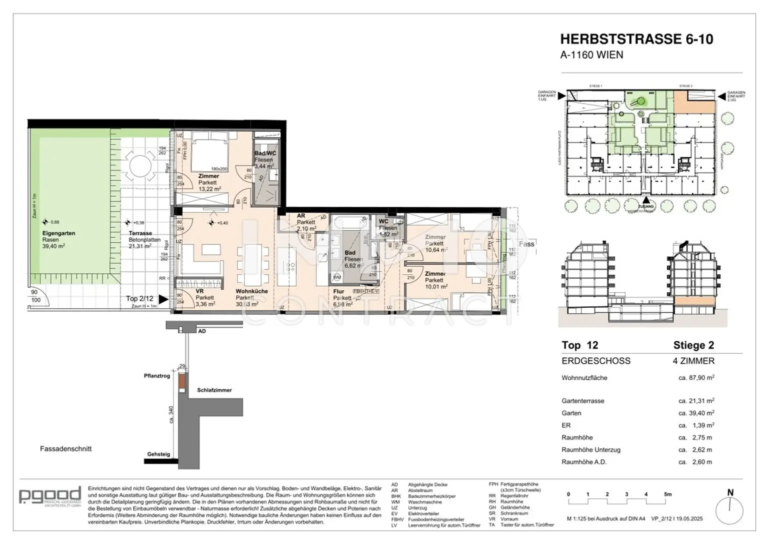 WOHNEN AM PARK - Urban & Grün - Hofseitige Gartenwohnung! 4 Zimmer!