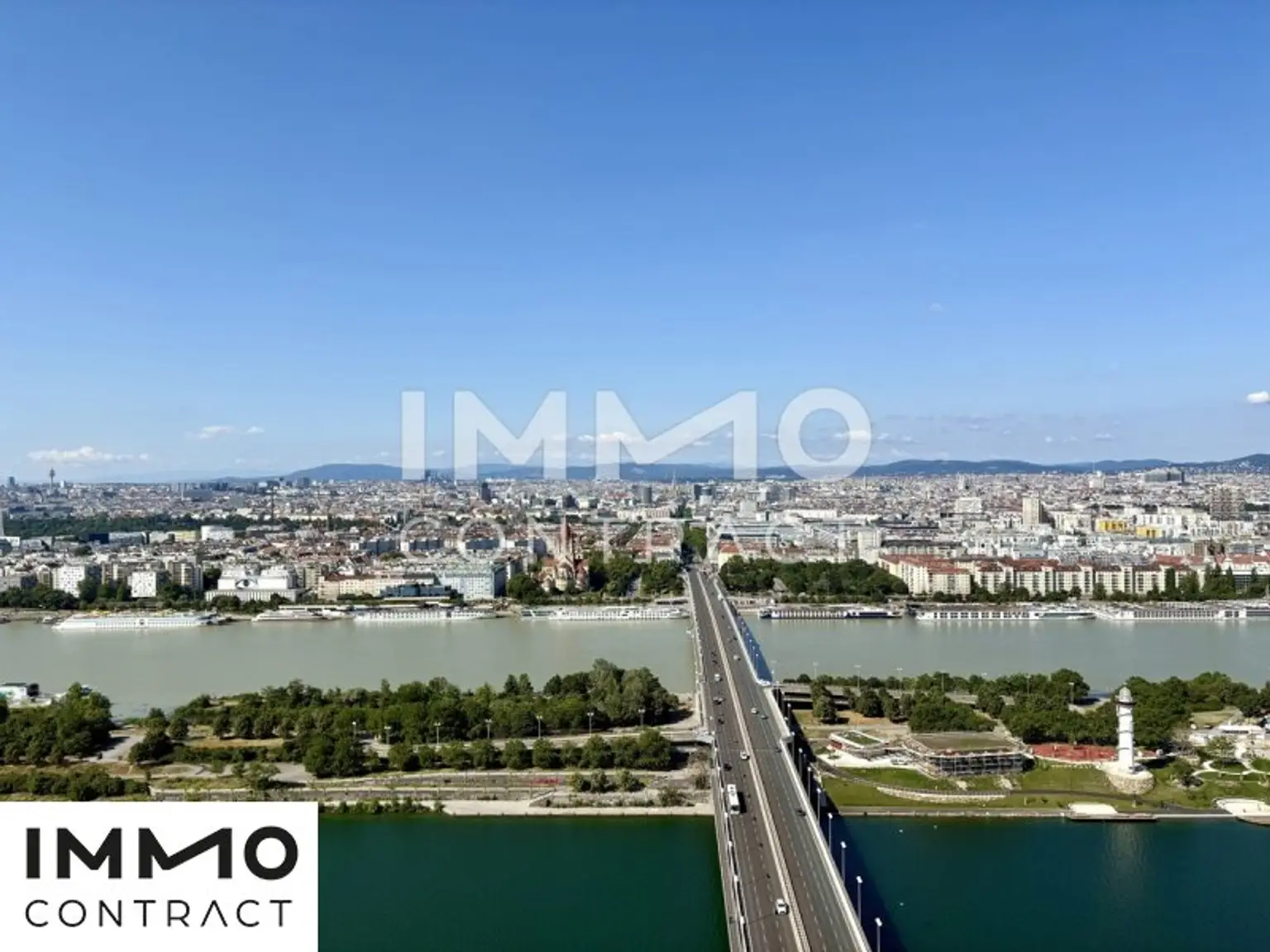 Ausblick Innere Stadt, Neue Donau