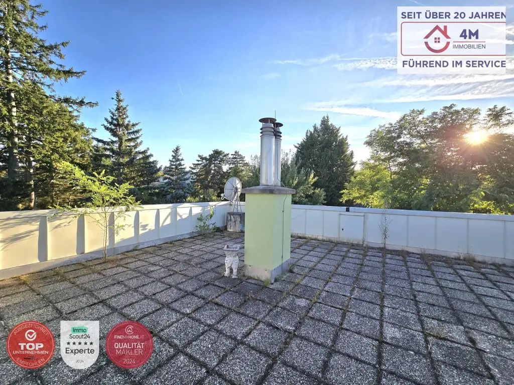 4 Zimmer Neubauwohnung mit uneinsichtbarer Terrasse und Garage in Bestlage des 1230 Bezirkes
