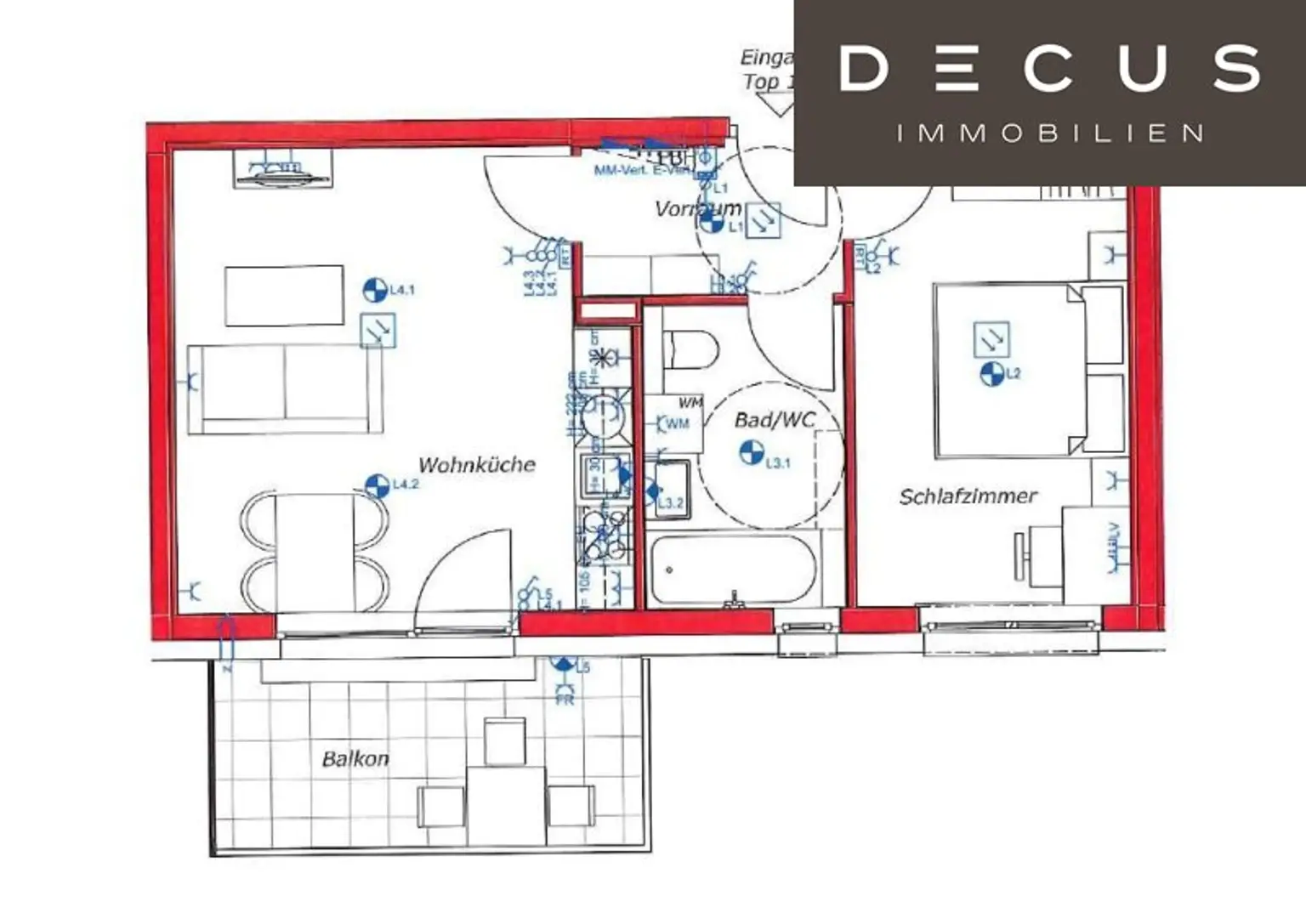 | 2 ZIMMER | BALKON | ERSTBEZUG | INKL STELLPLATZ