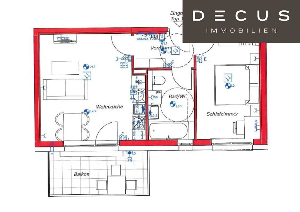 | 2 ZIMMER | BALKON | ERSTBEZUG | INKL STELLPLATZ