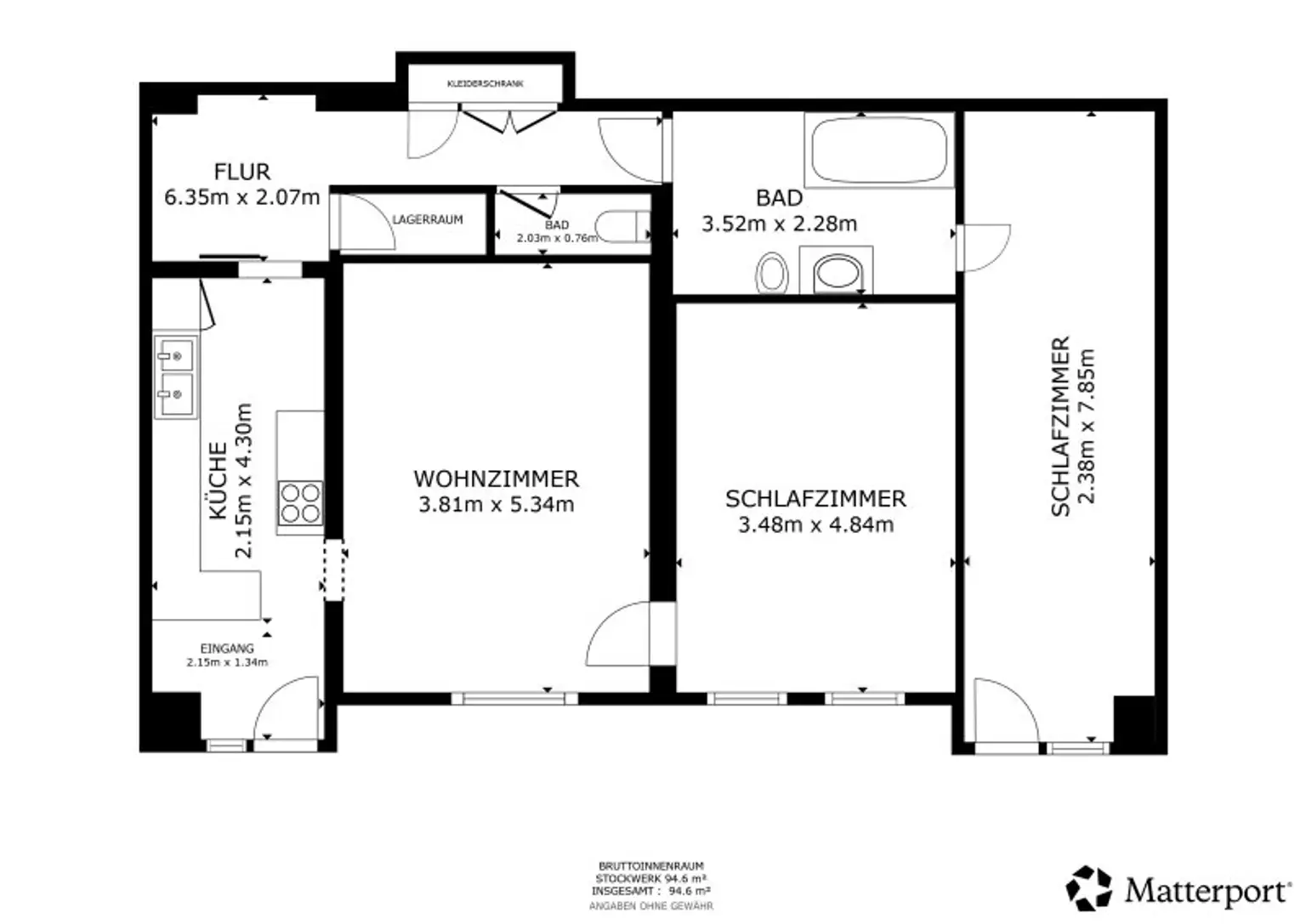 Plan Hausteil Sackgasse