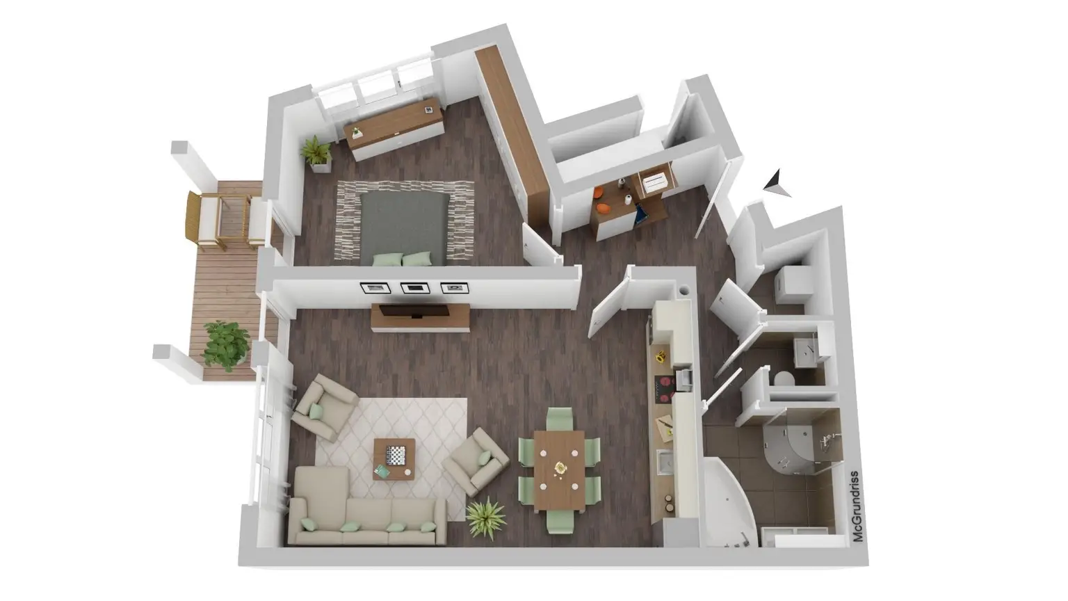 "Moderne Gartenwohnung - Schmuckerau - Zentrum Wr. Neustadt"