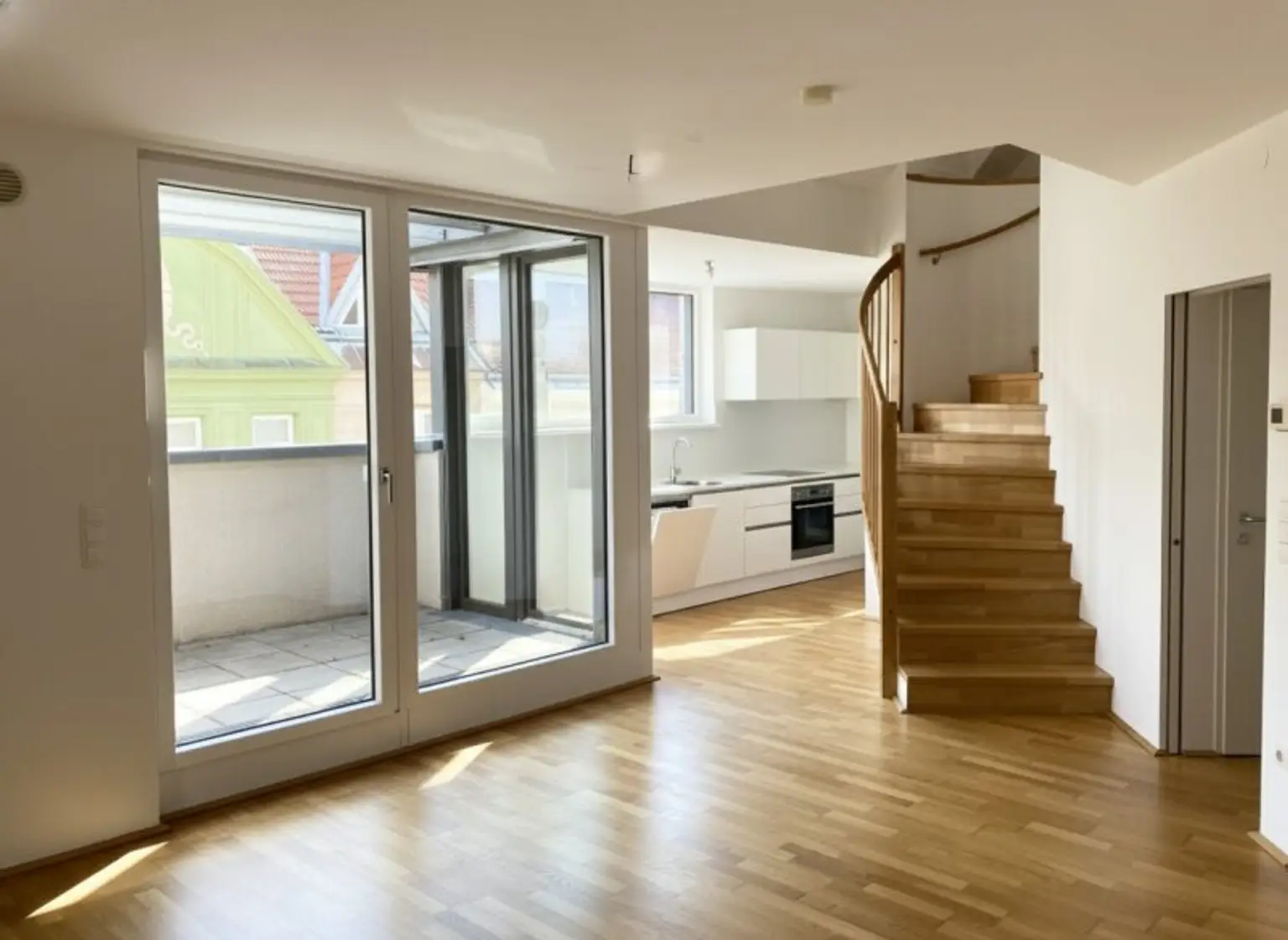 Wohnzimmer, Blick Küche