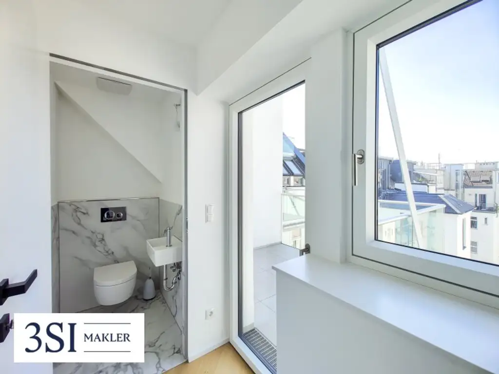 Exklusive 2-Zimmer Dachgeschosswohnung mit Terrasse und Balkon nahe AKH und St. Anna Kinderspital