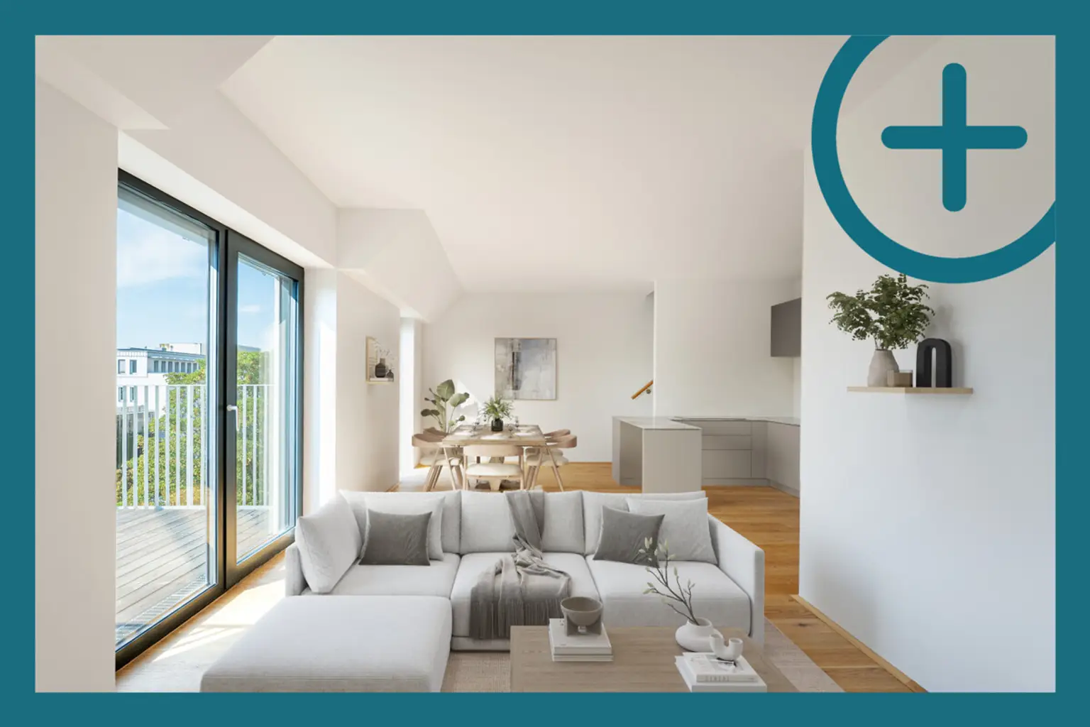 SONNNENSCHEINHIT MIT 2 TERRASSEN