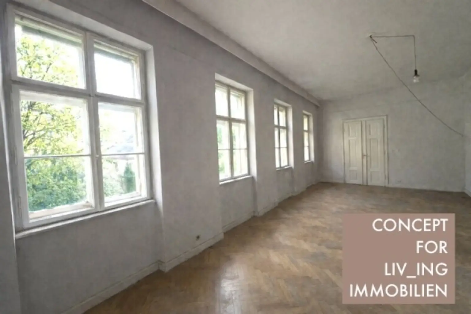 4 Zimmer Altbauflair in Altwiener Fuhrwerkerhaus. 88m2. Idyllischer Allgemeingarten. Sanierungsbedarf. Nahe Schloss Schönbrunn &Hietzing.