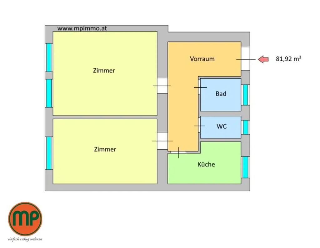 Beste Lage trifft Altbaucharme - 2 Zimmerwohnung am Schwarzenbergplatz